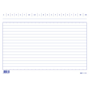 Schede in cartoncino rigate - 17 x 24 cm orizzontale - Edipro - conf. 100 pezzi