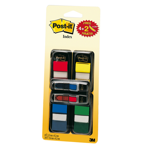 Segnapagina Post it Index + 48 Mini Freccia - 680-VAD5EU - 4 colori classici - conf. 200 pezzi