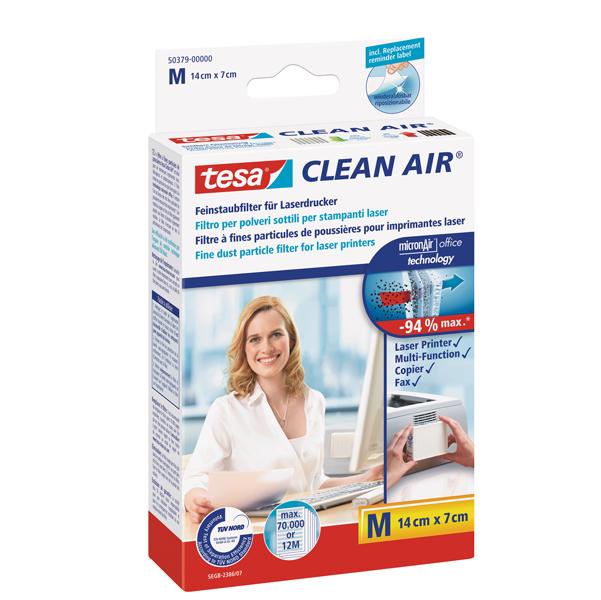 Filtro Clean Air per stampanti e fax - 14x7 cm - Tesa - Image 5