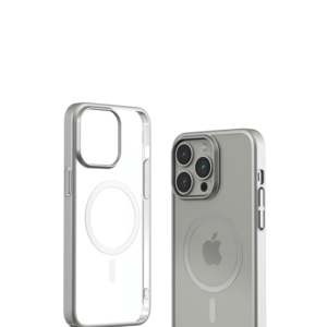 Cover Magnetica Glimmer con Apple Magsafe iPhone 15 Pro Silv