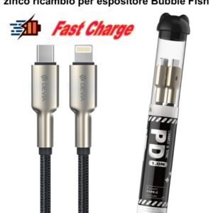 Cavo Bubble Tipo-C - Lightning lega zinco ricambio Espositor