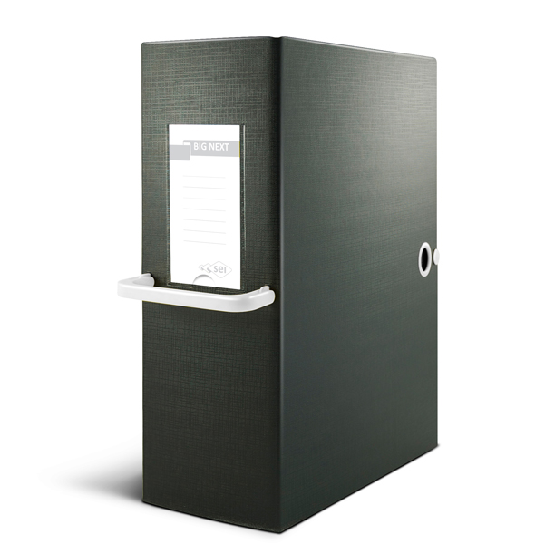 Scatola archivio Big Next - dorso 12 cm - 25x35 cm - nero/bianco - Sei Rota - Image 3