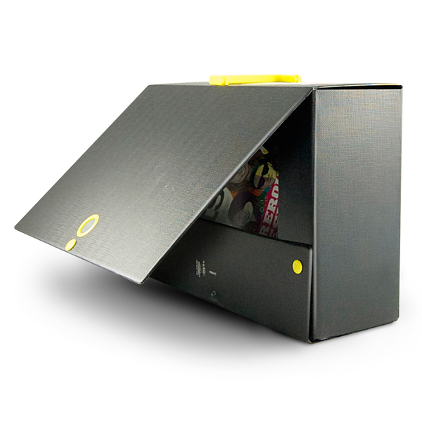 Scatola archivio Big Next - dorso 12 cm - 25x35 cm - nero/nero - Sei Rota