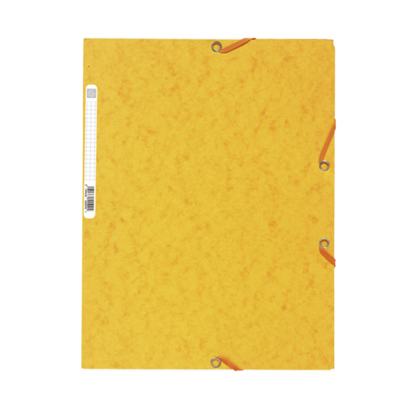 Cartellina con elastico - cartoncino LustrE' - 3 lembi - 24 x 32 cm - colori assortiti - Exacompta - Image 3