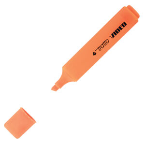 Evidenziatore Tratto Video  - punta a scalpello - tratto da 1,0-5,0mm - arancio - Tratto