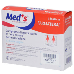 Garza sterile - 18x40 cm - PVS - scatola da 12 compresse (imbustate singolarmente)