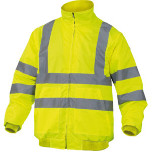 Giubbotto alta visibilitA' Reno HV - poliestere/poliuretano - taglia L - giallo fluo - Deltaplus