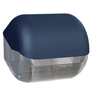 Dispenser Soft Touch di carta igienica - 15x14,8x14 cm - plastica - azzurro - Mar Plast