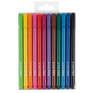 Pennarello fineliner Tratto Pen - tratto 0,5mm - colori assoriti - Tratto - busta 12 pennarelli