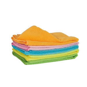 Panno in microfibra - multiuso - 40x40 cm - colori assortiti - Blu Dimora - conf. 5 pezzi