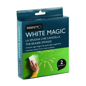 Spugna cancella macchie White Magic - 12x2,5x0,6 cm - Perfetto - conf. 2 pezzi