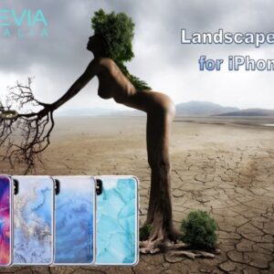 Cover Landscape serigrafata per iPhone X Gold