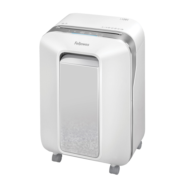 Distruggidocumenti LX-201 - a microframmenti - bianco - Fellowes