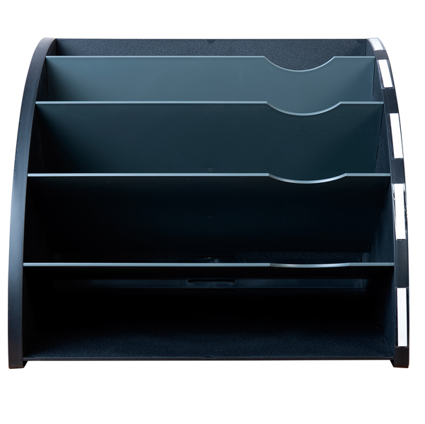 Classificatore ergonomico The Corner - 5 scomparti - nero - Exacompta - Image 2