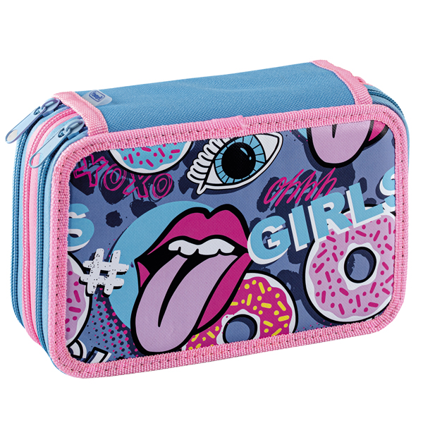 Astuccio 3 Zip Fantasy - 13 x 20 x7,5 cm - colori assortiti - Favorit - Image 2
