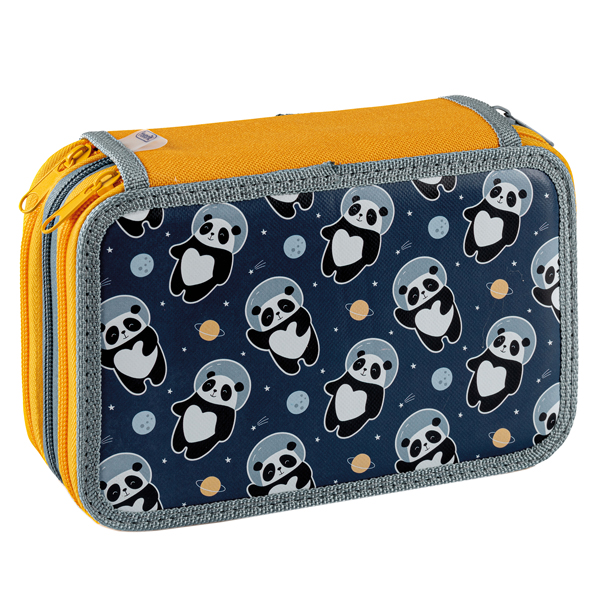 Astuccio 3 Zip Fantasy - 13 x 20 x7,5 cm - colori assortiti - Favorit - Image 3