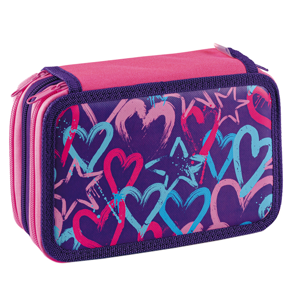 Astuccio 3 Zip Fantasy - 13 x 20 x7,5 cm - colori assortiti - Favorit - Image 6