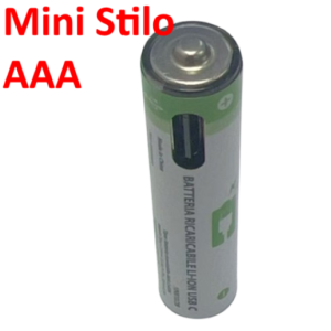 Batterie AAA Ricaricabili USB‑C 1.5V 356mAh – Confezione da 4