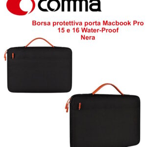 Borsa protettiva Macbook Pro 15.4 e 16 Water-Proof Nera