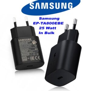 Caricatore EP-TA800EBE Samsung USB-C 25 Watt Nero in Bulk