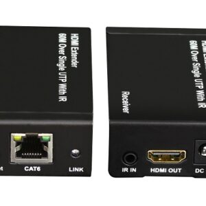 Kit TX-RX Extender HDMI, 60MT UTP, 1080p@60Hz, POE