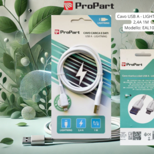 Cavo Lightning Apple 5V 2.4A 1mt Carica e dati Bianco