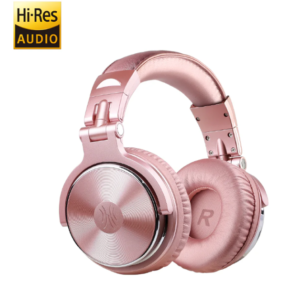 OneOdio Studio Pro 10 Hi-Res Cuffie DJ Cablate c/ Shareporte e Microfono Pink