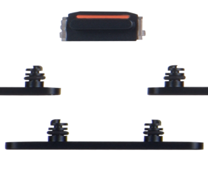 Set pulsanti laterali per iPhone 14Pro / 14Pro Max Nero