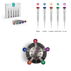 Set 5 Giraviti Refox Alta qualità Rice Series RS-2 per riparazione smartphones