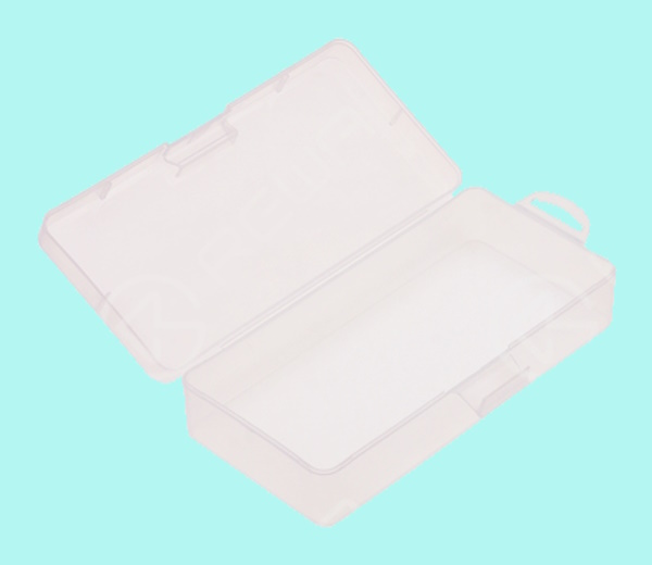 Scatola portaoggetti in plastica trasparente