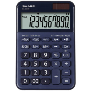 Sharp - Calcolatrice da tavolo EL M335 - 10 cifre - Blu - ELM335 BBL