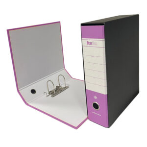 Registratore Starbox - dorso 8 cm - protocollo 23x33 cm - lilla- Starline