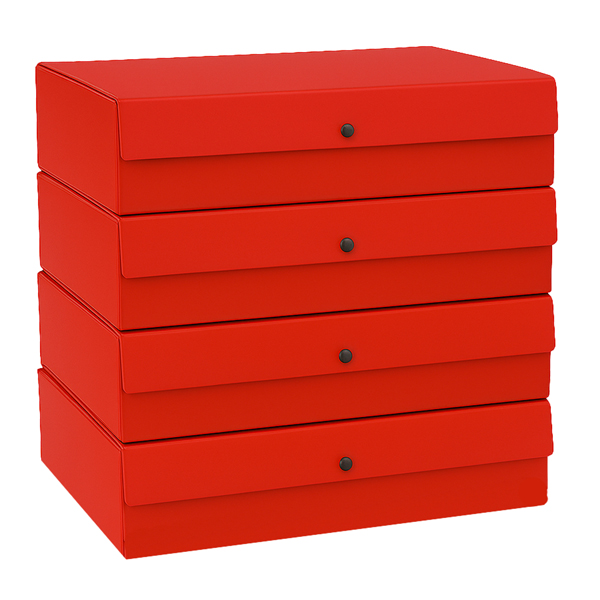 Scatola progetto - dorso 4 cm - rosso - Starline