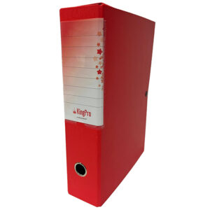 Scatola progetto KingPro - con portaetichetta - dorso 8 cm - rosso - Starline