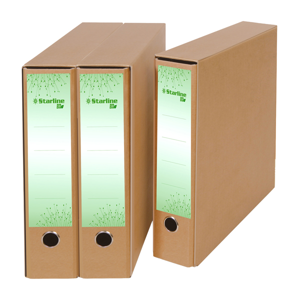 Registratore commerciale/UNI - Eco - dorso 8 cm - avana - Starline
