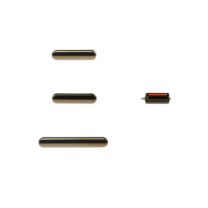 Pulsanti Volume+Mute+Power On/Off per iPhone 11 Pro Gold