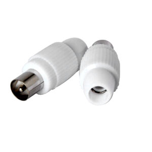 2X Spina antenna TV 75 Ω 9.5mm new