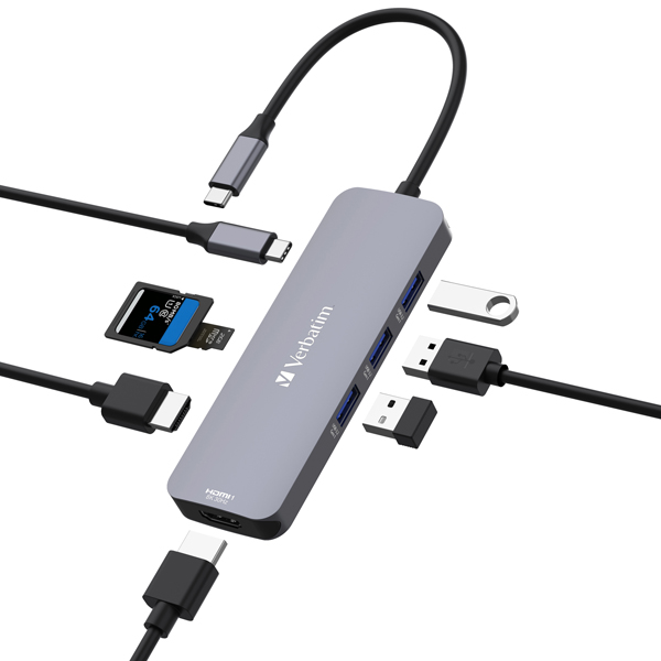 Verbatim - USB-C Pro Multiport Hub 8 Port - 32151 - Image 2