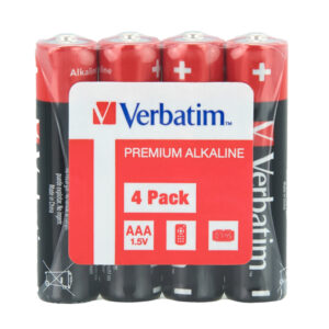Verbatim - Scatola 4 Pile alkaline stilo AAA - 49500