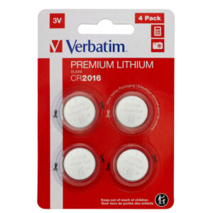 Verbatim - Blister 4 MicroPile a pastiglia CR2016 - litio - 49531 - 3V