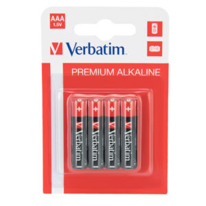 Verbatim - Scatola 4 Pile alkaline mini stilo AAA - 49920