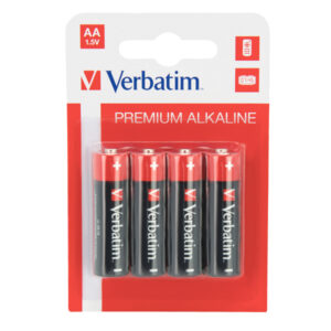 Verbatim - Scatola 4 Pile alkaline stilo AA - 49921