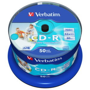 Verbatim - Scatola 50 CD-R Bulk Data Life Plus - spindle 1X/52X - 43438 -700MB