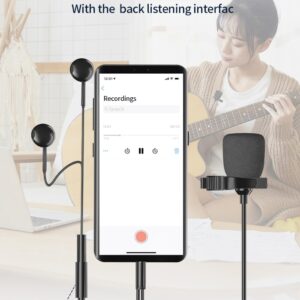 Microfono per Smartphone a filo con connettore Jack 3,5mm