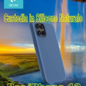 Cover in Silicone Waterproof per iPhone 12 & 12 Pro Blu