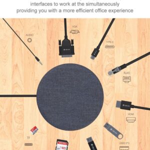 Hub da Tipo-C + Carica Wireless Ufo 10 in 1