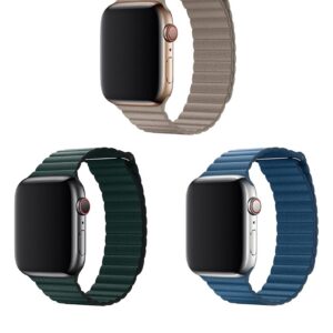 Cinturino Apple Watch 4 serie 44mm Elegant Leather Loop Ston