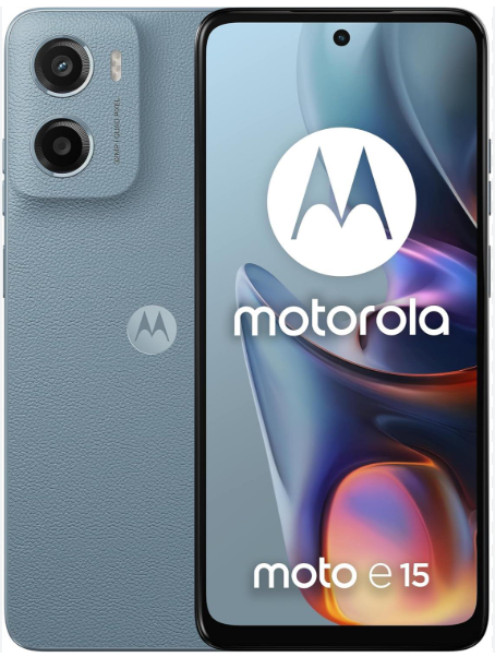MOTOROLA E15 64GB Misty Blue-BRAND