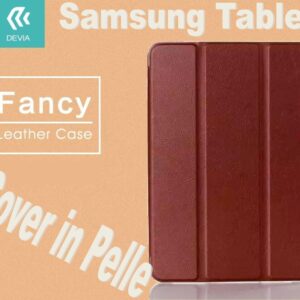 Custodia in pelle per Tablet Samsung TabS2 8.0 T715 Marrone