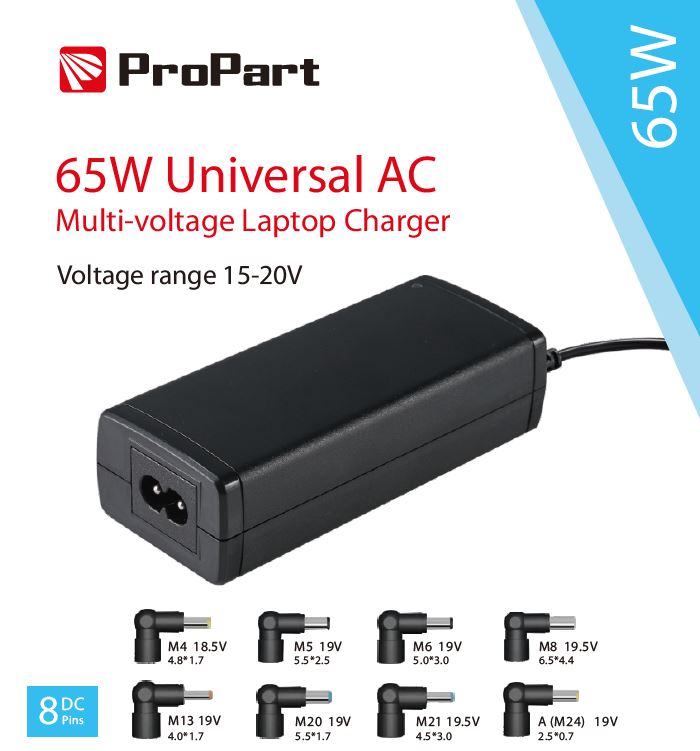 Alimentatore Universale Notebook Multi-voltaggio 65W